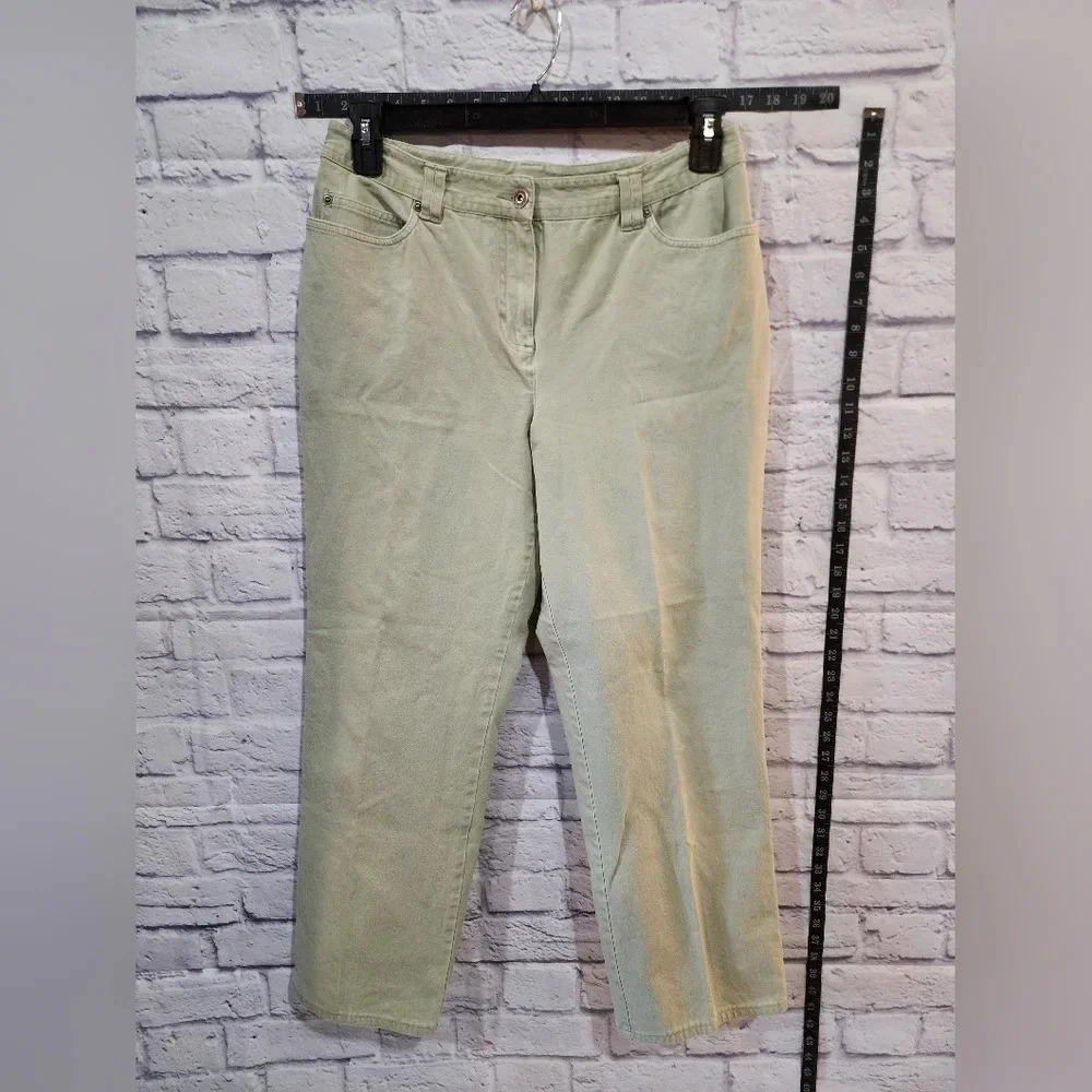 Christopher and Banks Stretch Kaki Slacks Sz 12